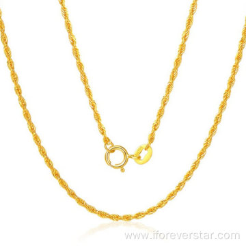 Chain Real Gold Rope Necklace